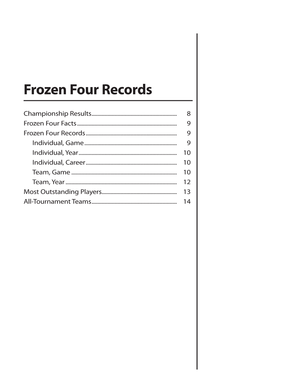 Frozen Four Records