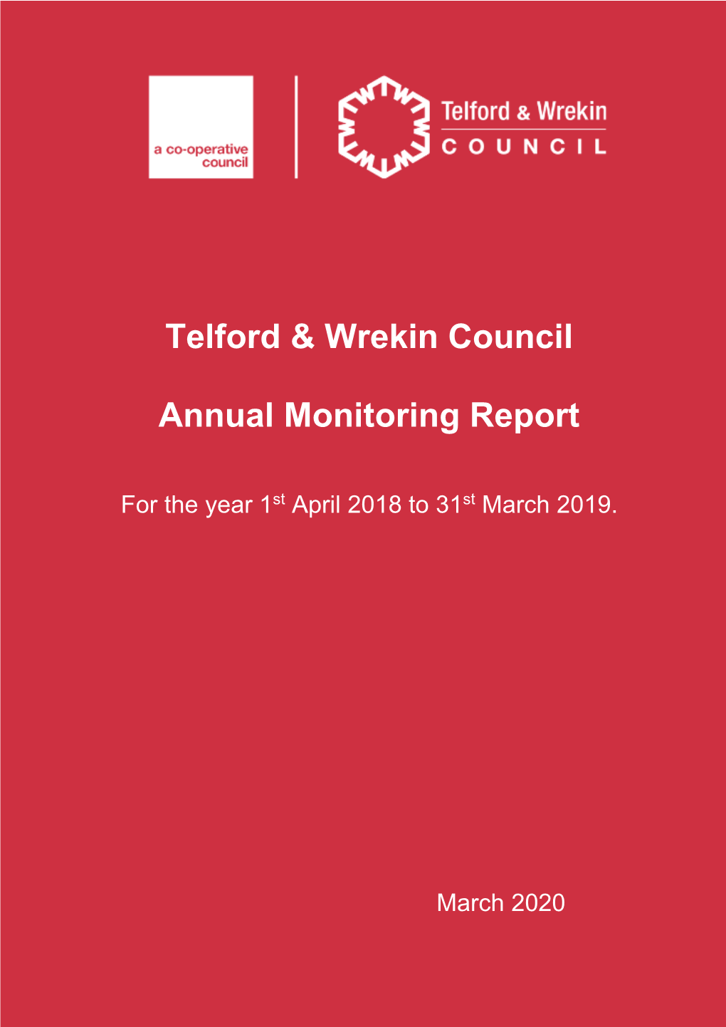 Telford & Wrekin Council Annual Monitoring Report