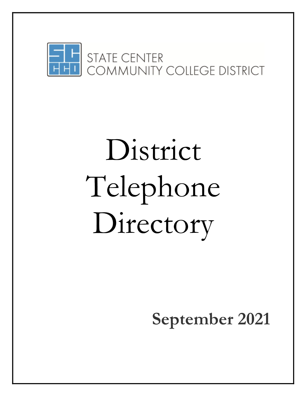 Scccd-Telephone-Directory.Pdf