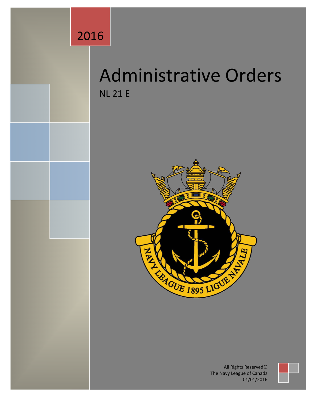 Administrative Orders NL 21 E