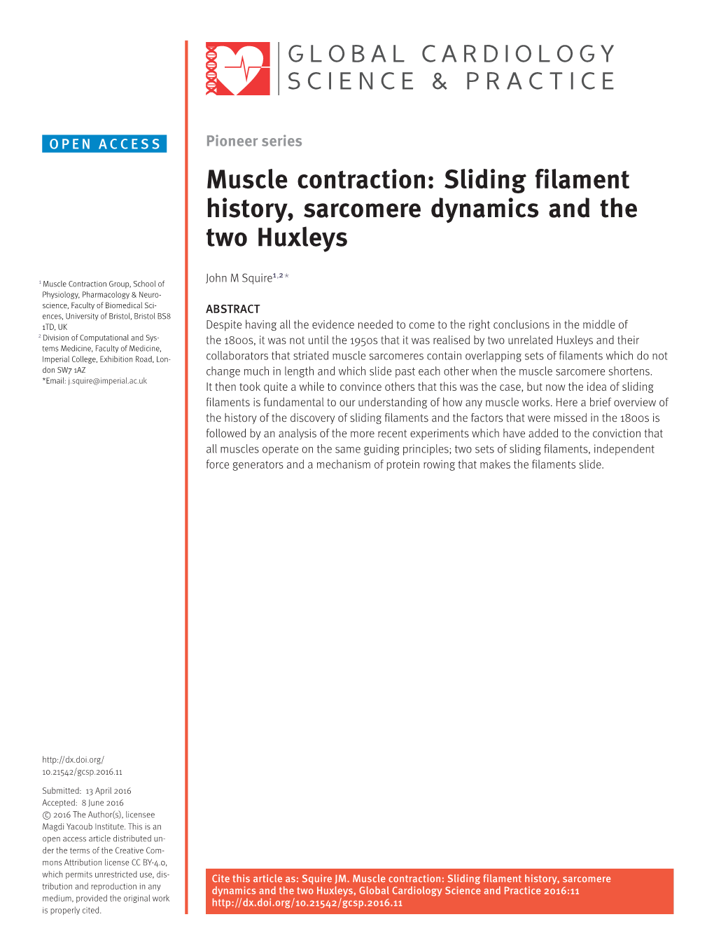 Sliding Filament History, Sarcomere Dynamics and the Two Huxleys