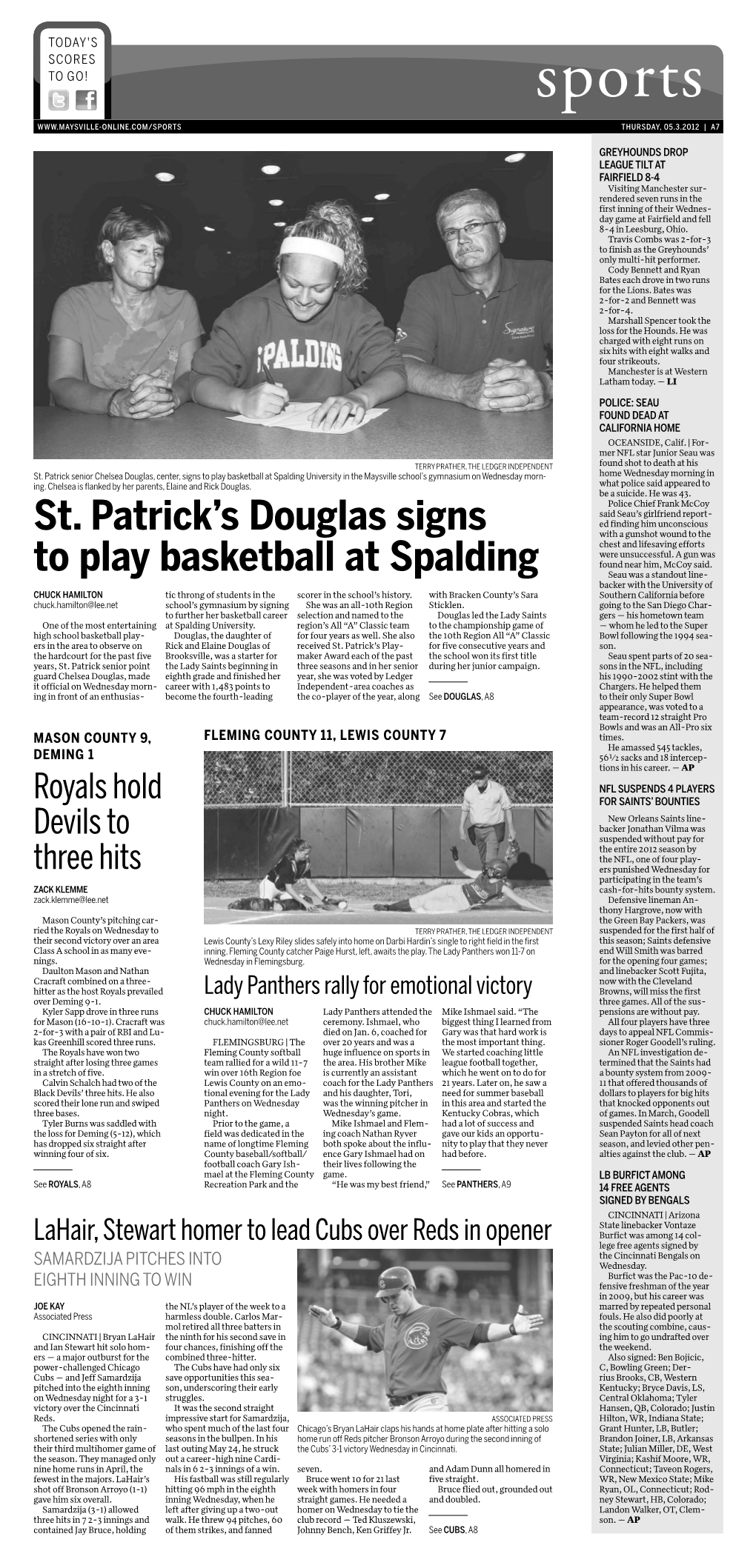 St. Patrick's Douglas Signs to Play Basketball at Spalding