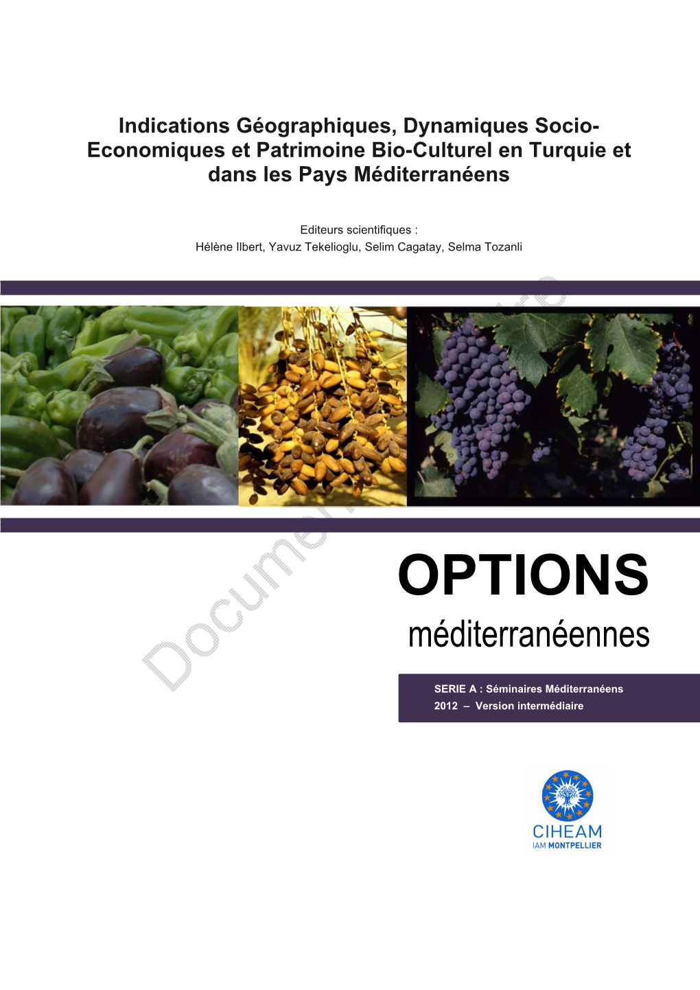 OPTIONS Méditerranéennes