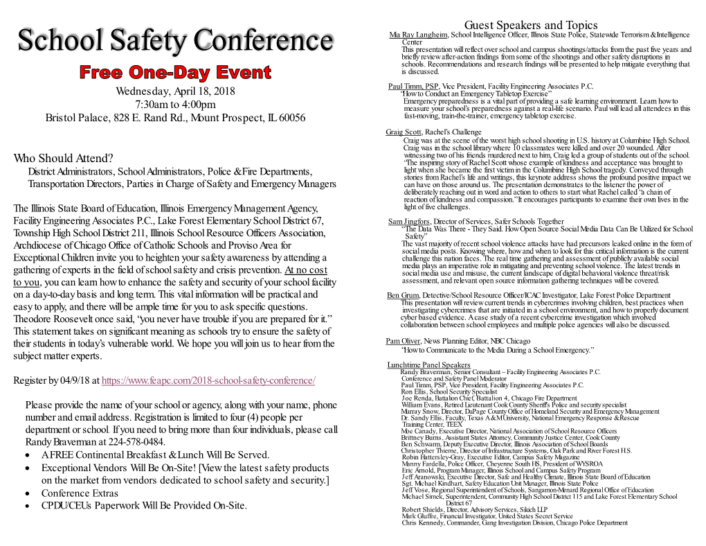 School Safety Conference