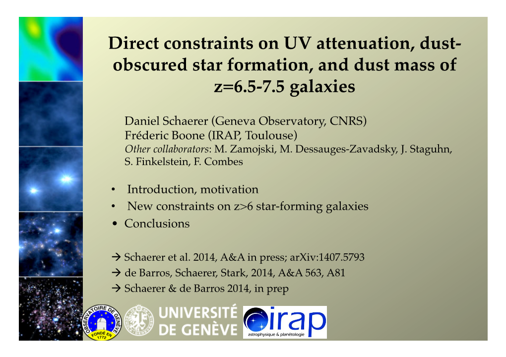 Direct Constraints on UV Attenuation, Dust- Obscured Star Formation, and Dust Mass of Z=6.5-7.5 Galaxies