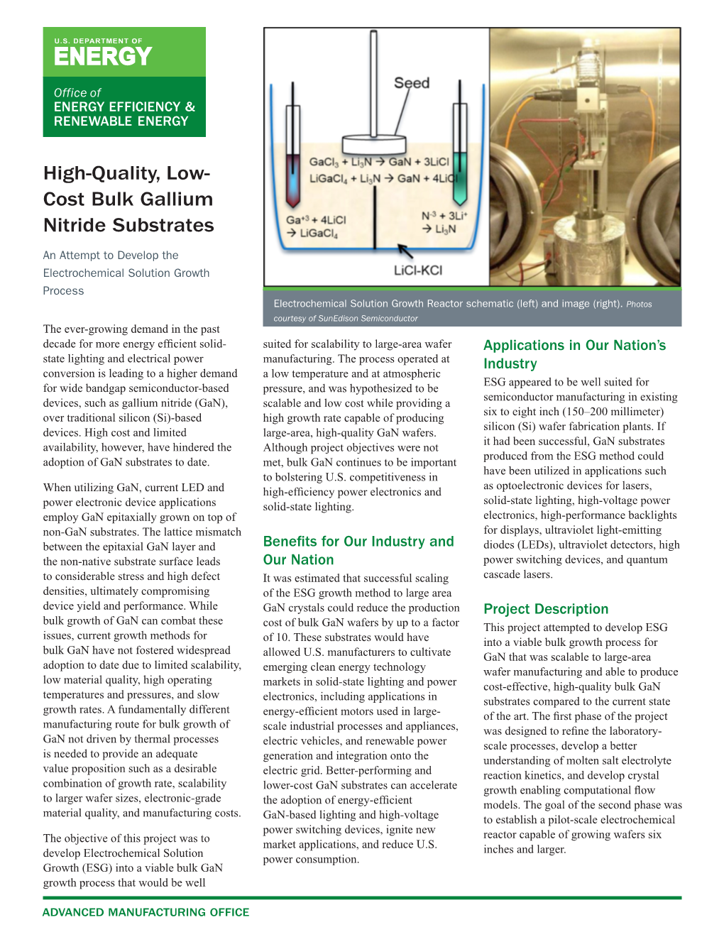 High-Quality, Low-Cost Bulk Gallium Nitride Substrates