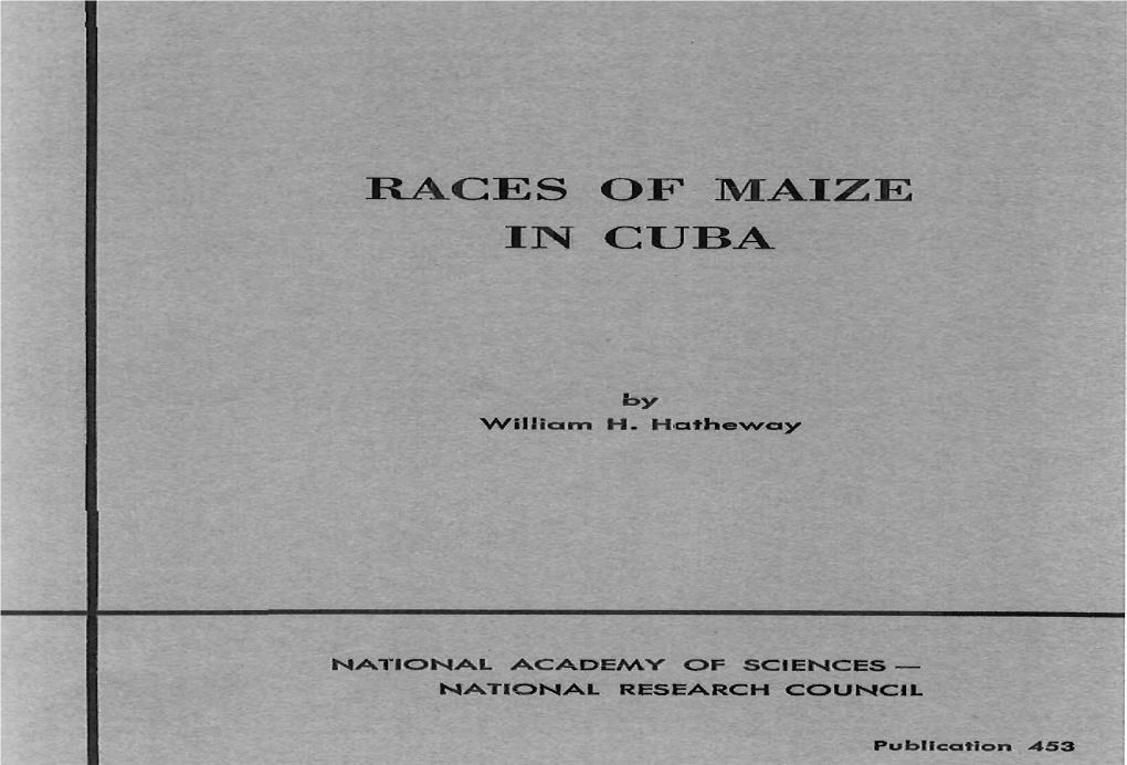 Races of Maize in Cuba