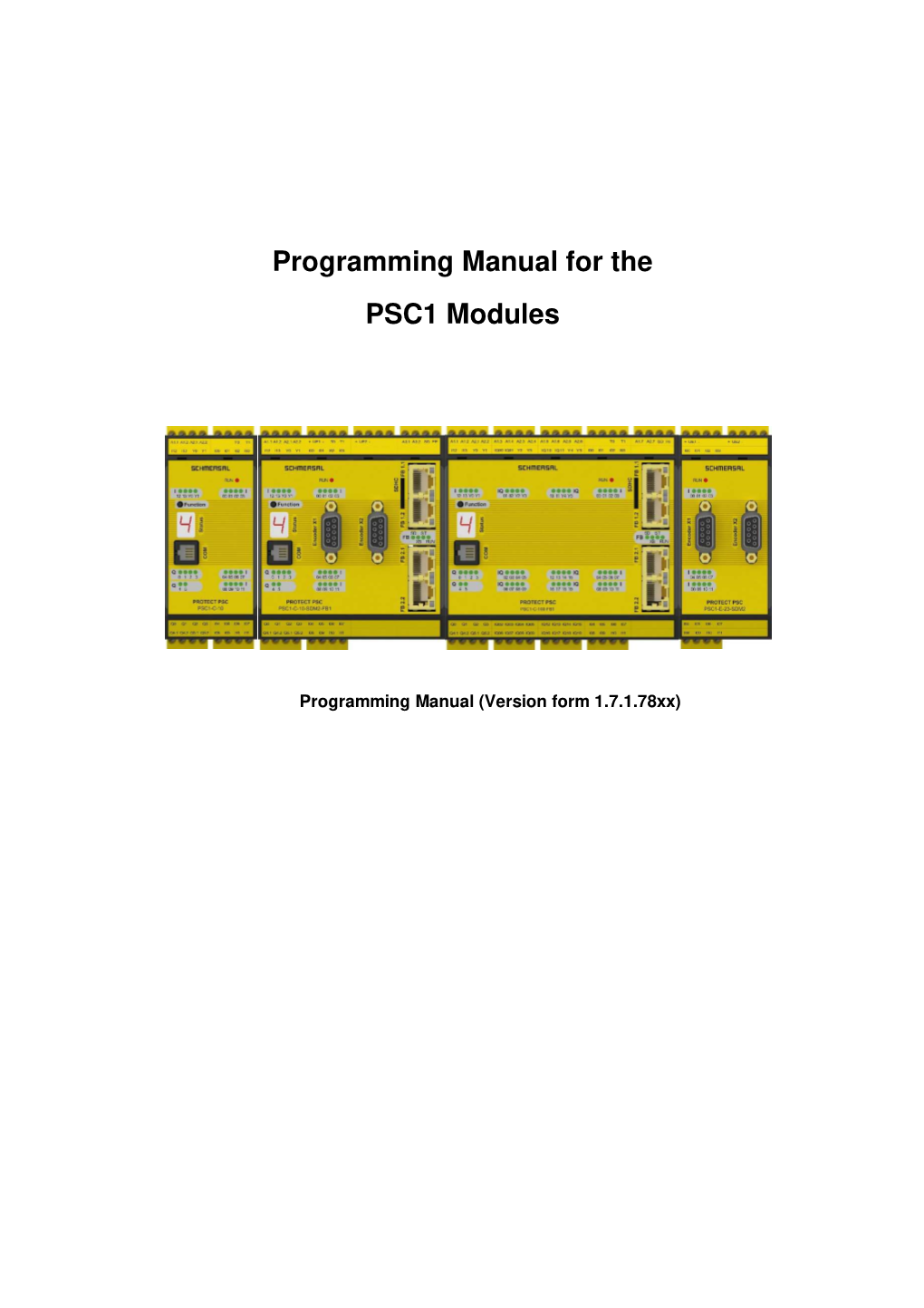 Programming Manual Safeplc2 V2.3.Docx Page 2 of 432 Safeplc2 Manual