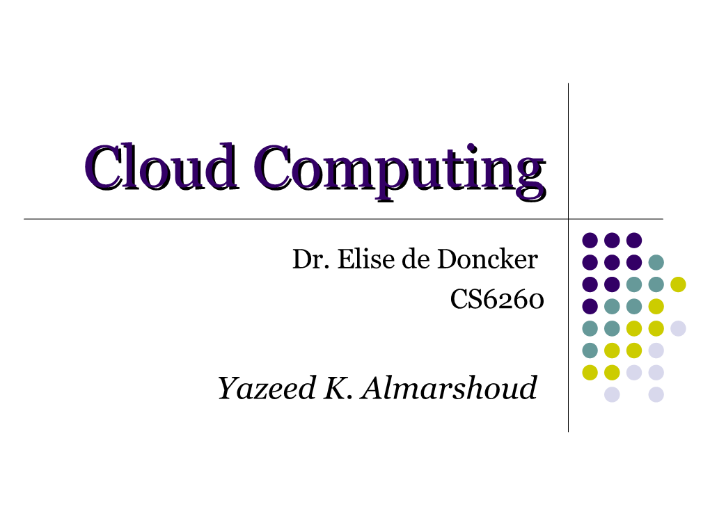 Cloud Computingcomputing