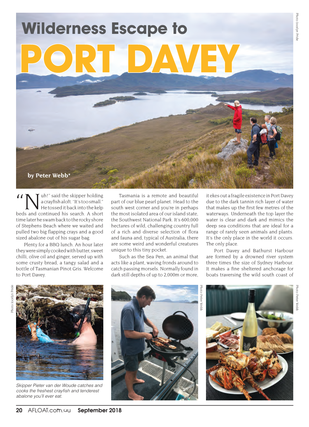 Wilderness Escape to PORT DAVEY