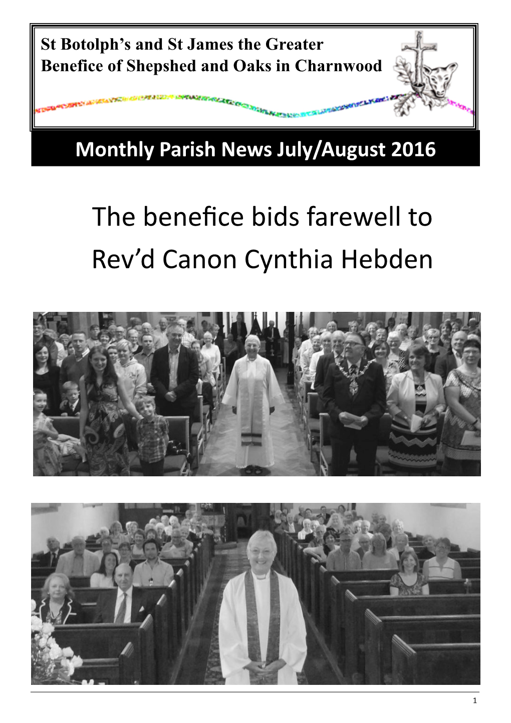 The Benefice Bids Farewell to Rev'd Canon Cynthia Hebden