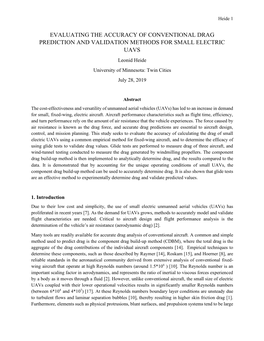 Evaluating the Accuracy of Conventional Drag