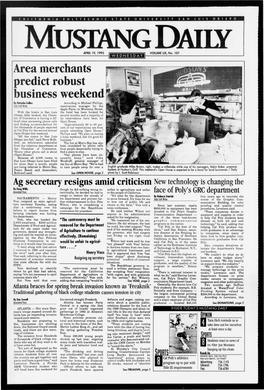 Mustang Daily, April 19, 1995