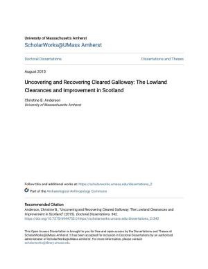 The Lowland Clearances and Improvement in Scotland
