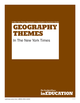 GEOGRAPHY THEMES in the New York Times