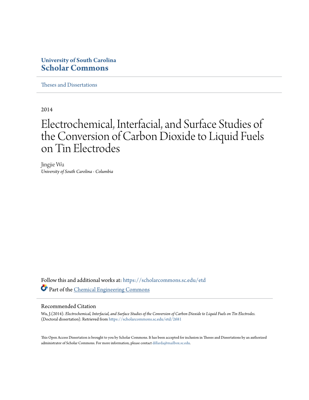 Electrochemical, Interfacial, and Surface Studies of the Conversion