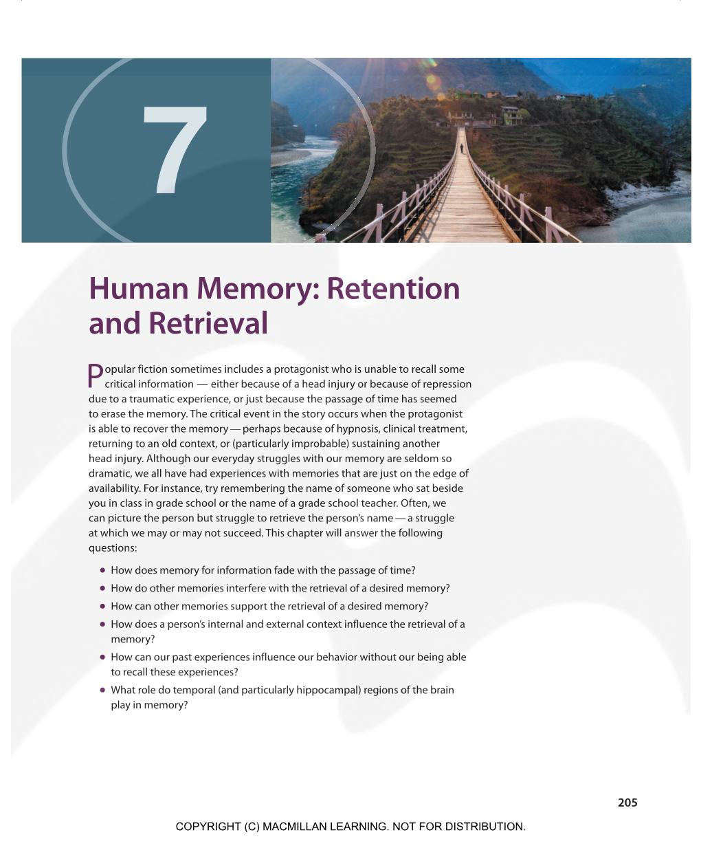 Human Memory: Retention and Retrieval