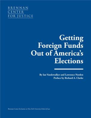 Getting Foreign Funds out of America's Elections
