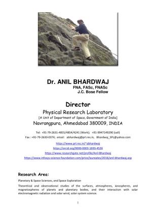 Dr. ANIL BHARDWAJ Director