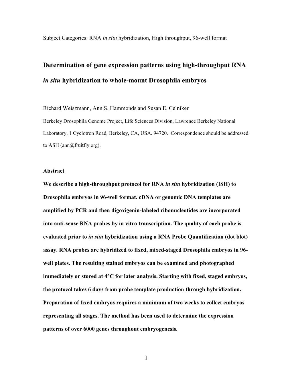 Determination Of Gene Expression Patterns Using High Throughput Rna In Situ Hybridization To 4844