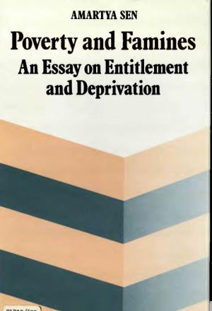AMARTYA SEN Poverty and Famines an Essay on Entitlement