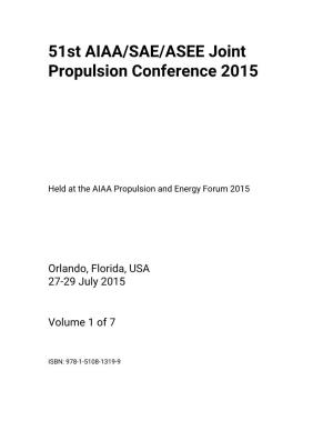 51St AIAA/SAE/ASEE Joint Propulsion Conference 2015