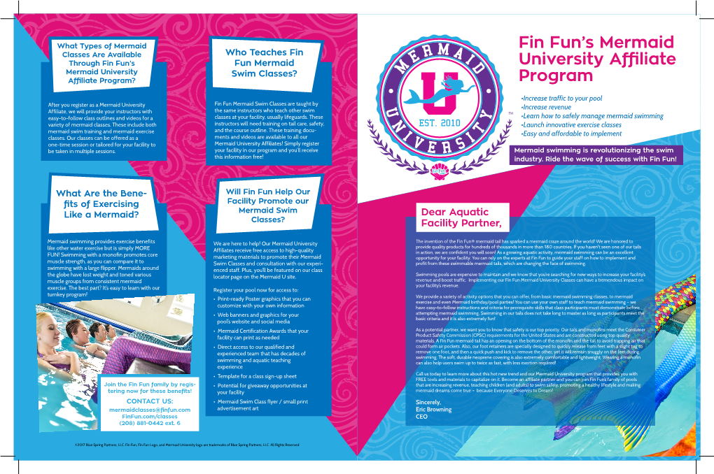 Fin Fun's Mermaid University a Liate Program