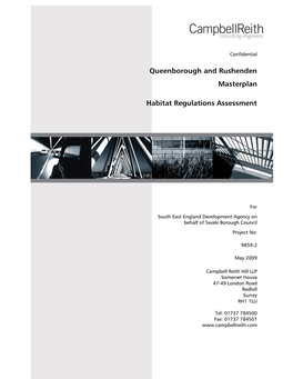 Queenborough and Rushenden M Asterplan Habitat Regulations