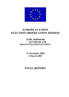 EU EOM Aceh Final Report