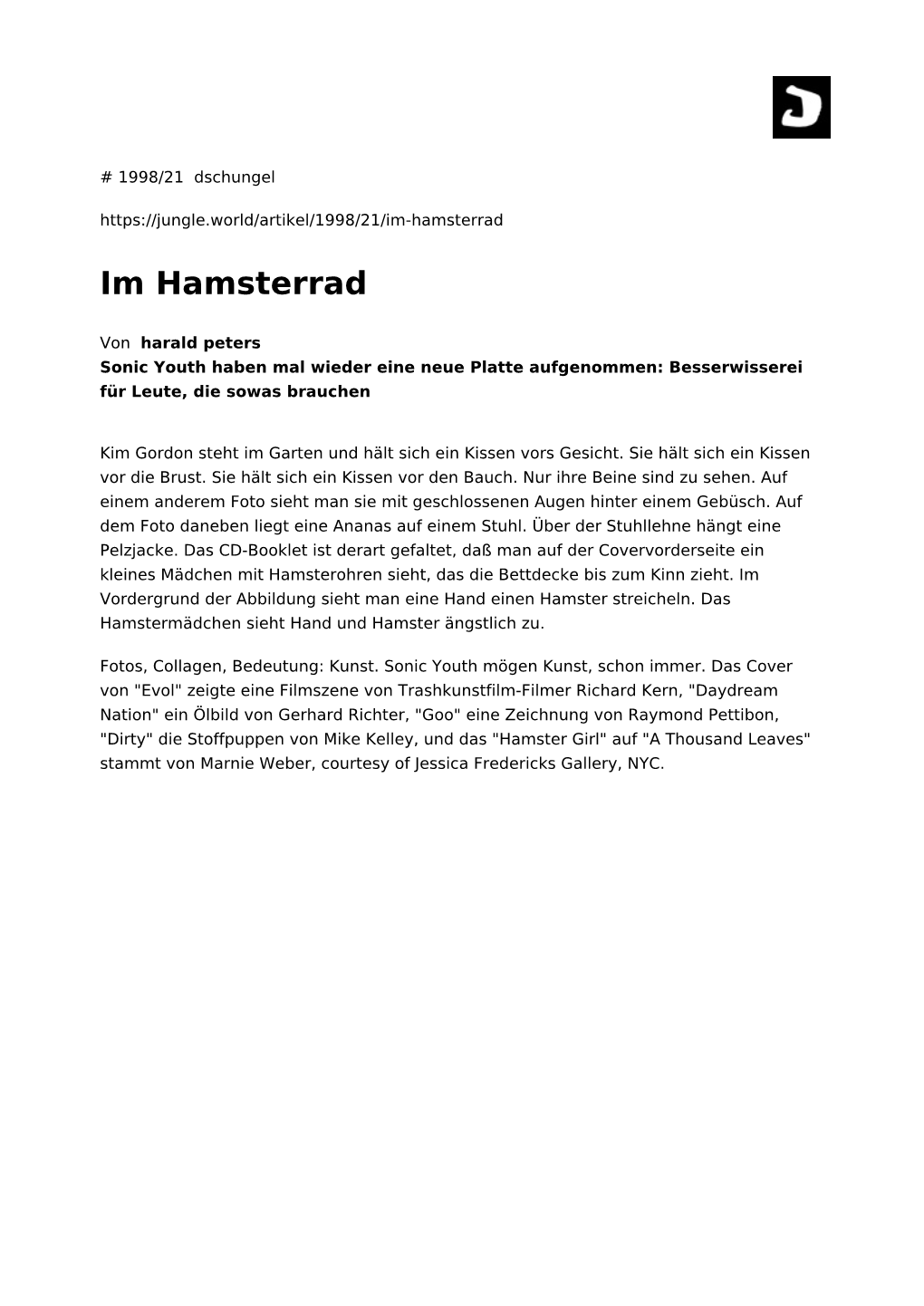 Im Hamsterrad