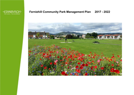 Ferniehill Community Park Management Plan 2017 - 2022