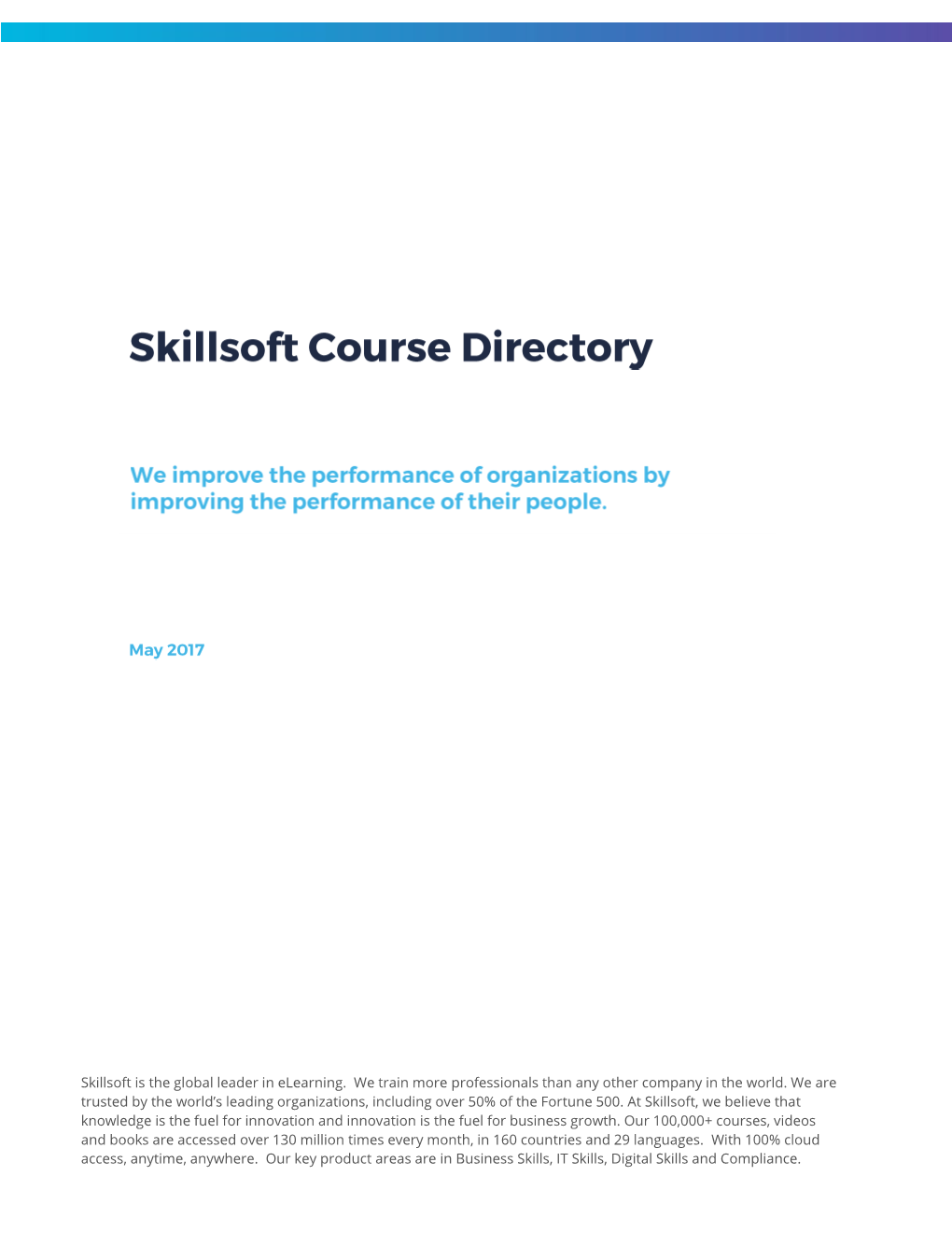 Skillsoft Course Catalog (Pdf)