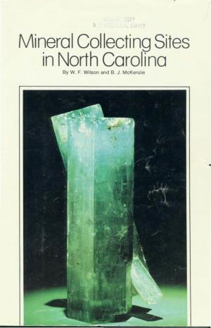 Mineral Collecting Sites in North Carolina by W