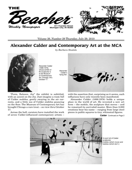 Alexander Calder and Contemporary Art at the MCA by Barbara Stodola