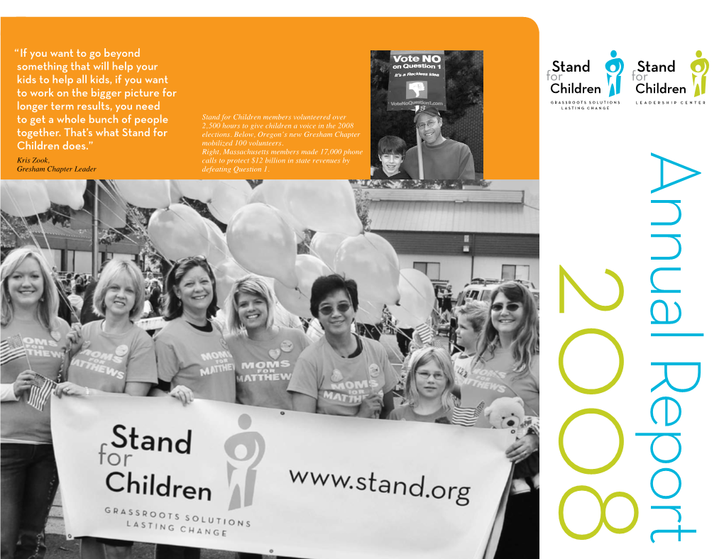 “Stand for Children Has Done an Amazing Job of Organizing