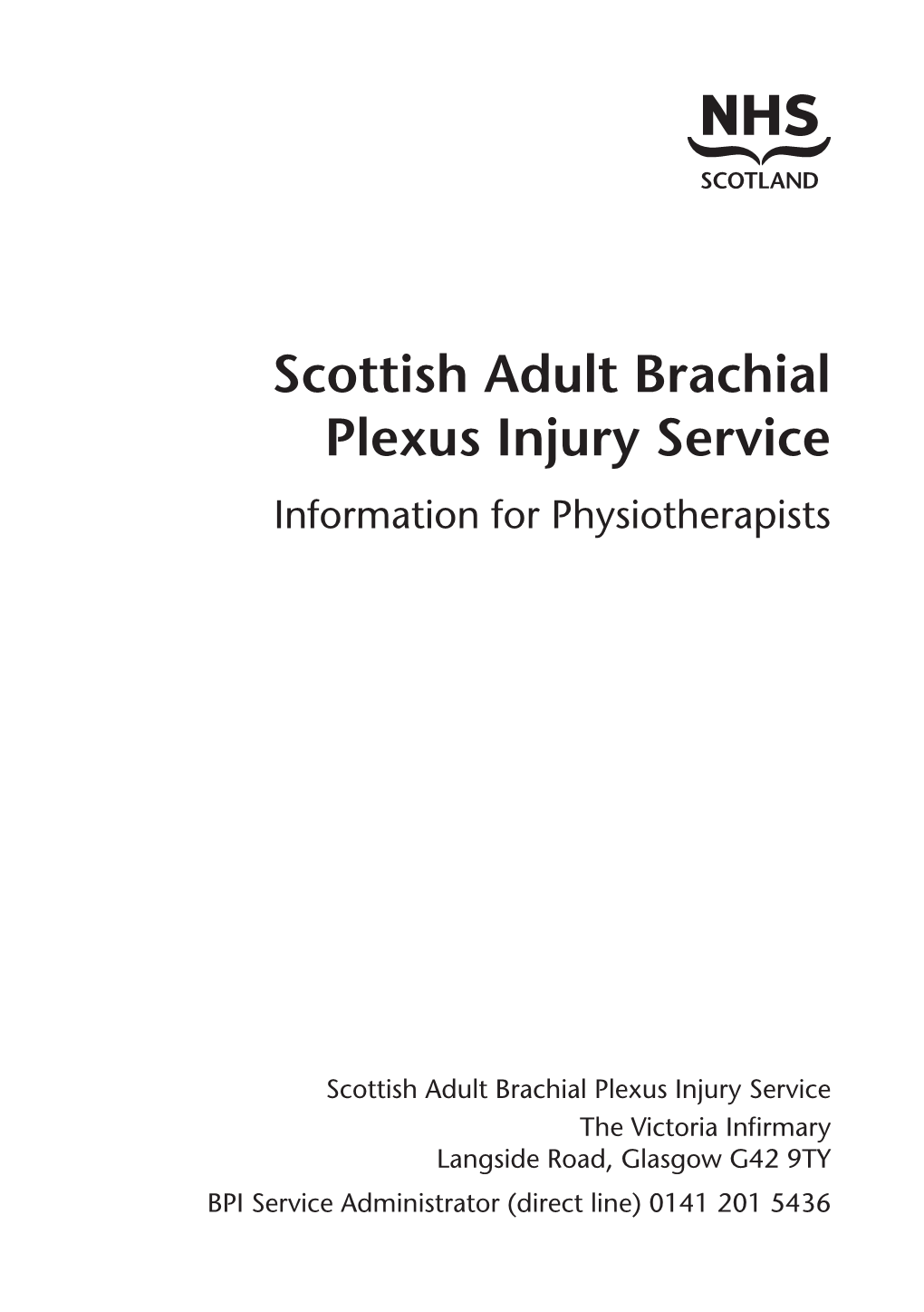 Information for Physiotherapists