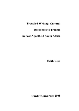 Cultural Responses to Trauma in Post