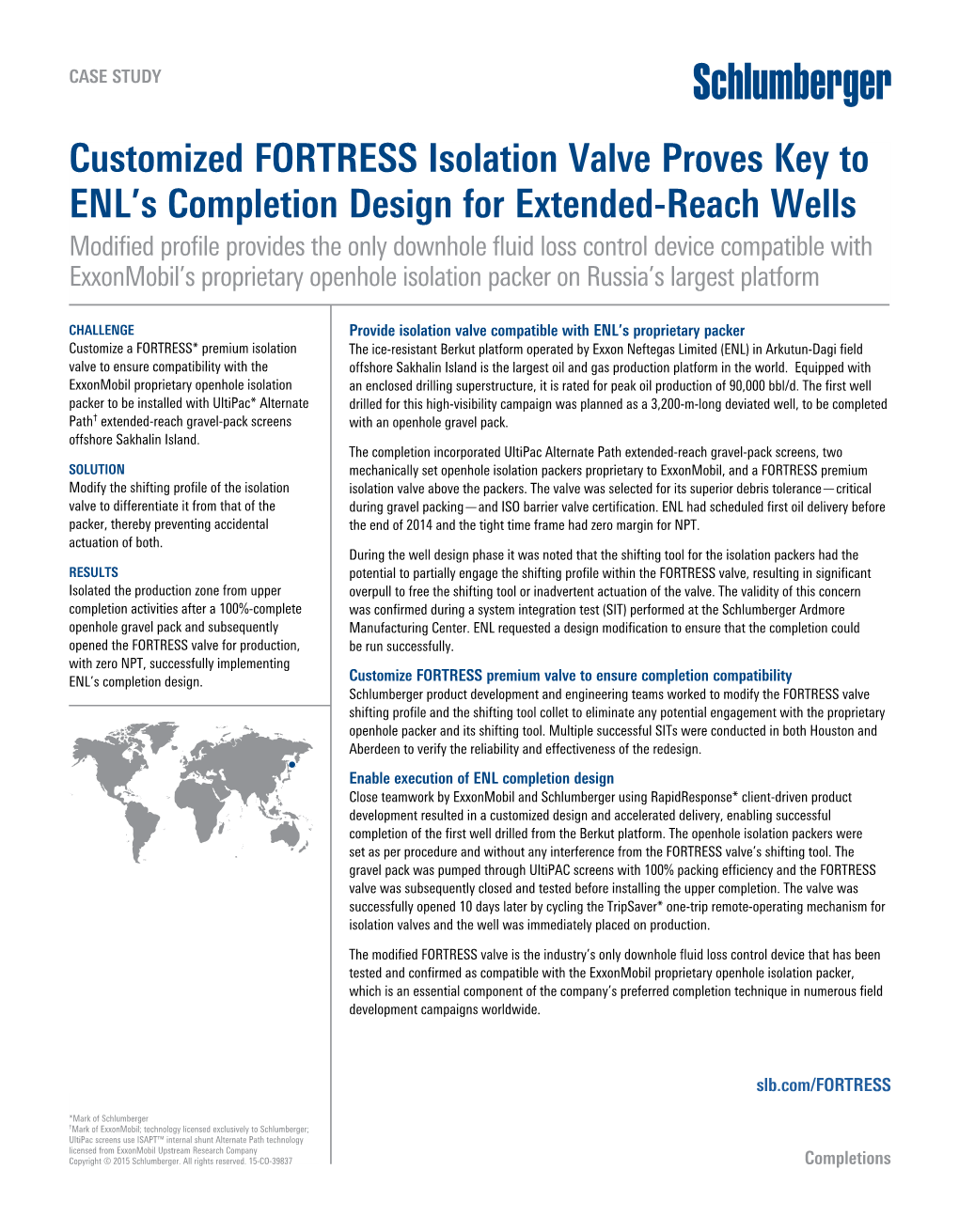 Customized FORTRESS Isolation Valve Proves Key to ENL's