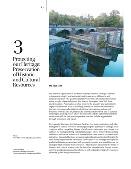 Protecting Our Heritage: Preservation of Historic and Cultural Resources OVERVIEW
