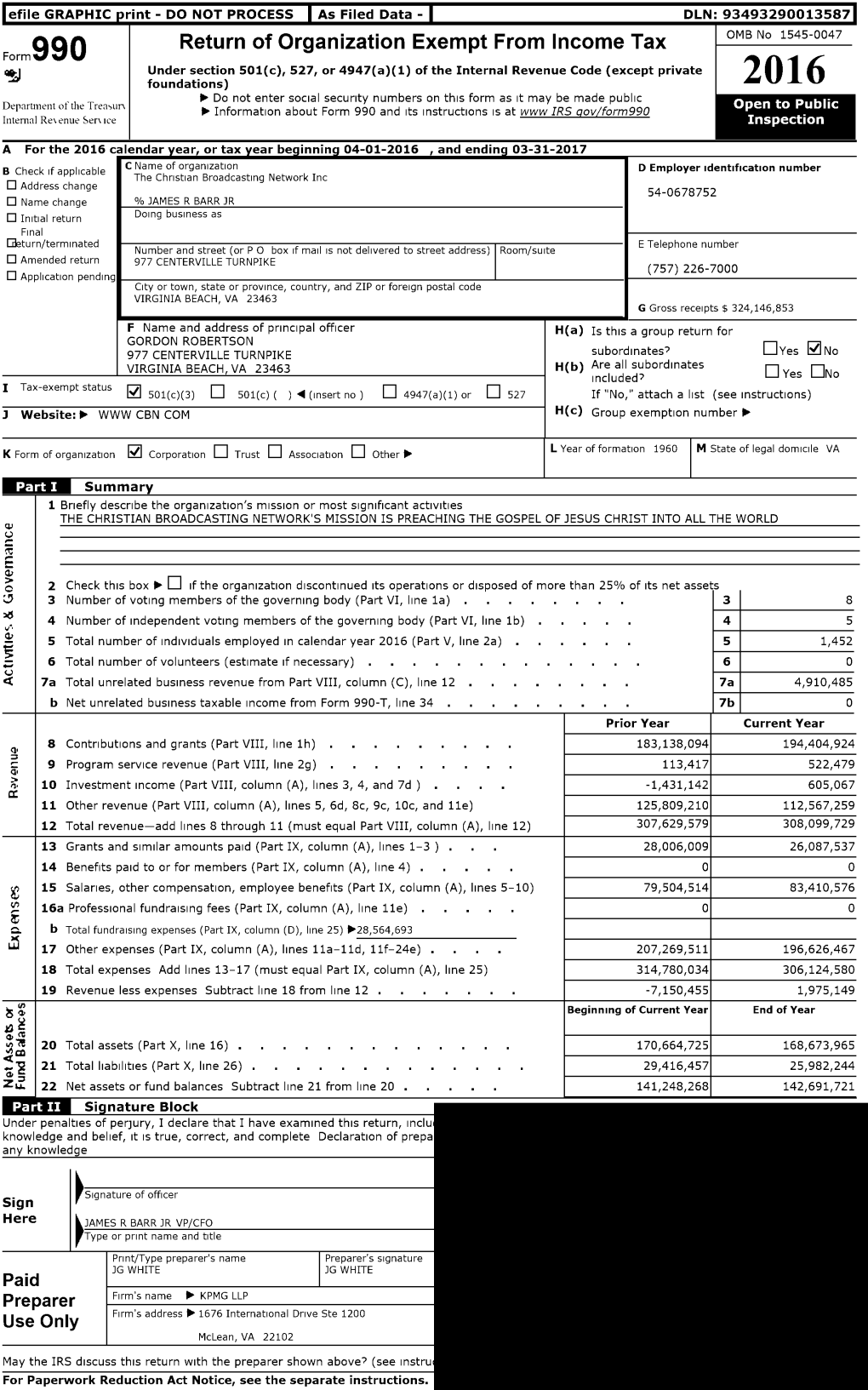 Return of Organization Exempt from Income