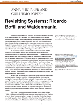 Ricardo Bofill and Waldenmania