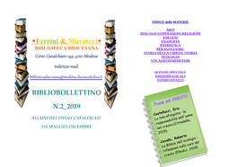 Bibliobollettino 2/2019