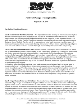 Northwest Passage – Finding Franklin