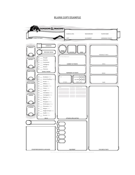 How to Read a Character Sheet