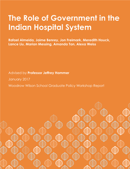 The Role of Government in the Indian Hospital System