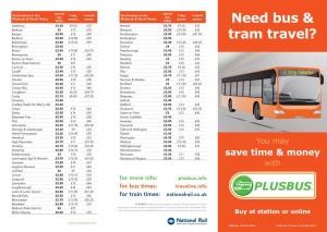 Need Bus & Tram Travel?