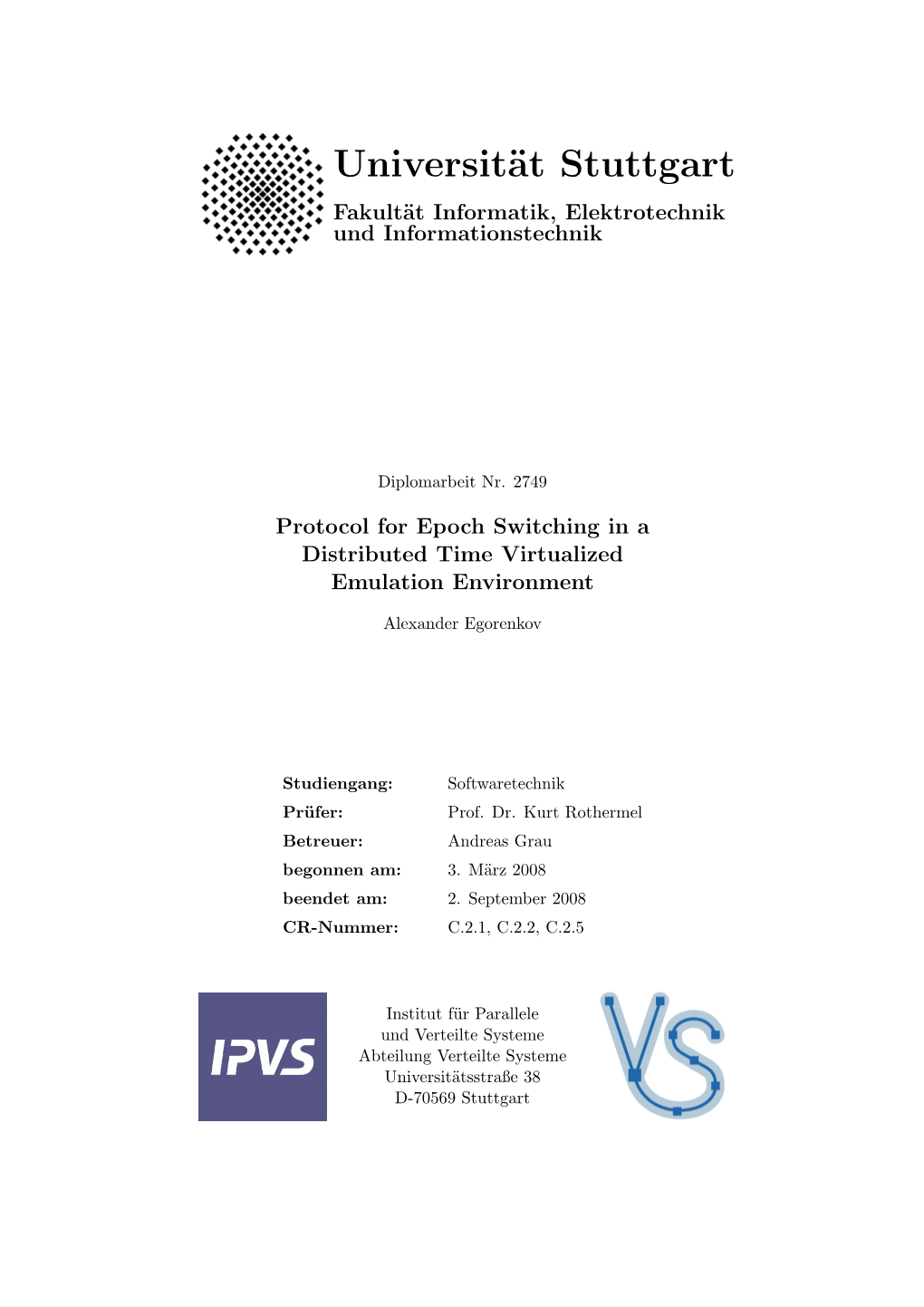 Protocol for Epoch Switching in a Distributed Time Virtualized Emulation Environment