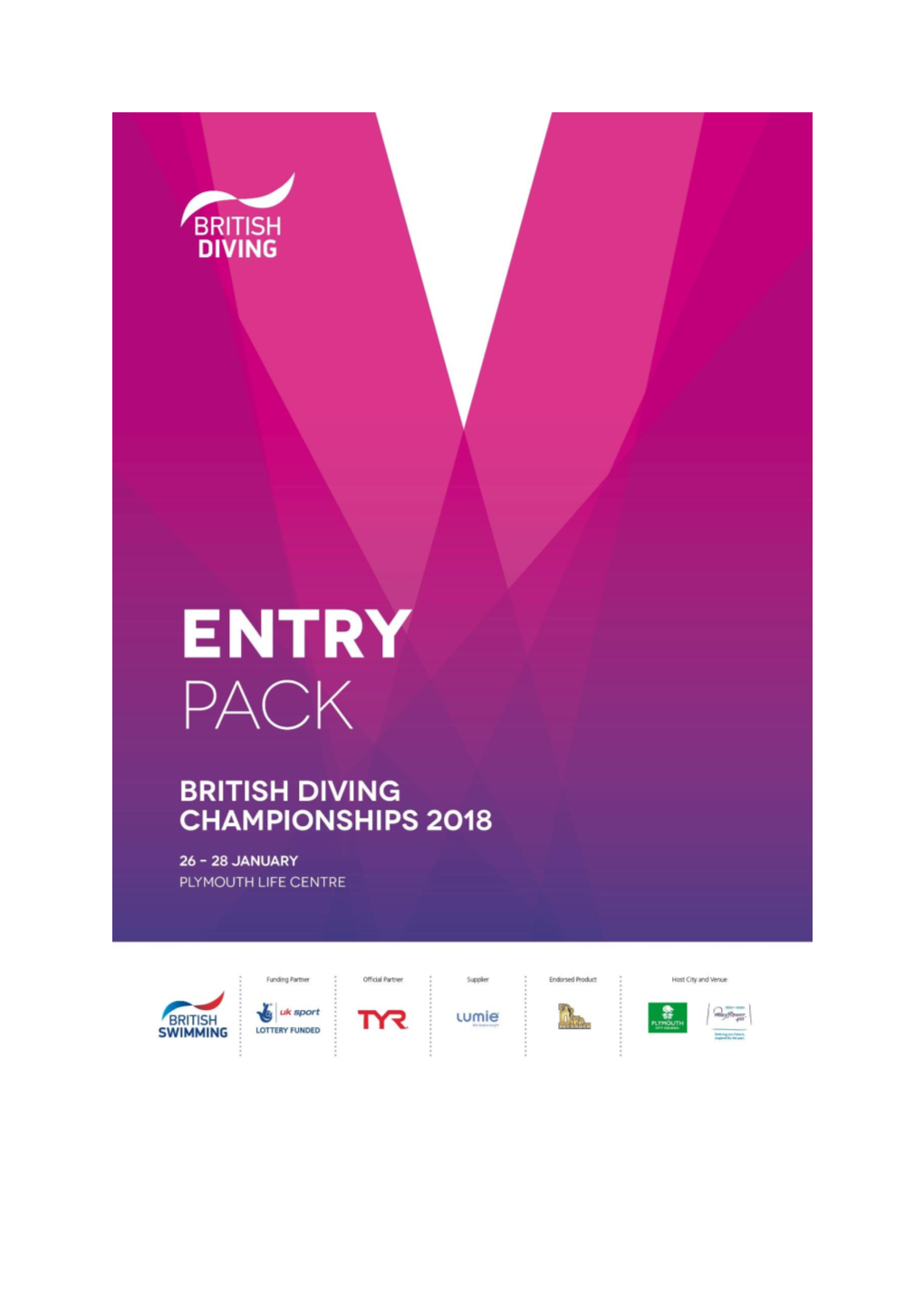 BRITISH DIVING CHAMPIONSHIPS 2018 26TH – 28Th JANUARY 2018, PLYMOUTH