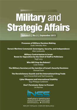 Military and Strategic Affairs Volume 5 | No