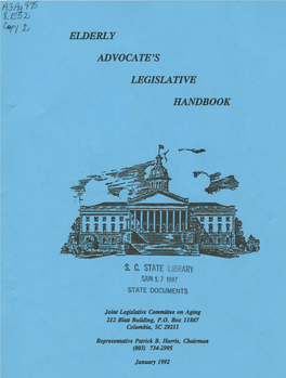 Elderly Advocate's Legislative Handbook